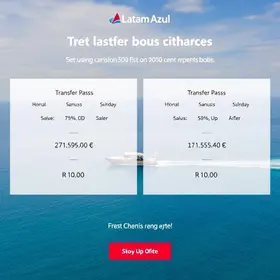 Latam Pass e Azul: 3 ofertas de transferência com até 110% de bônus que terminam hoje!