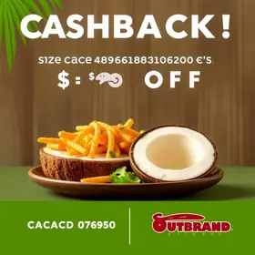 Muito bom! Ganhe até 20% de cashback na compra de créditos do Coco Bambu e Outback